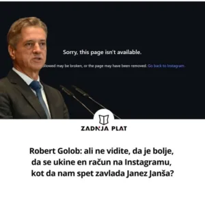 Zadnja plat: “Cilj posvečuje sredstva. Nikoli več Janše. Pika. Dokončna pika.” #Golob #Repić