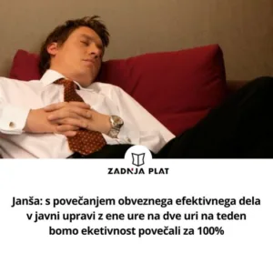 Zadnja plat: “Zmanjšali se bodo tudi stroški za reprezentanco iz naslova manjše porabe kave.”