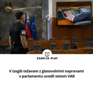 Zadnja plat: kozmični dež ne bo več motil glasovanja, v parlamentu uvajajo VAR