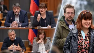 Požar, Tomašič in Jeretič poskrbeli, da se bosta pred “politično policijo” lahko branila tudi Jaša Jenull in Nika Kovač