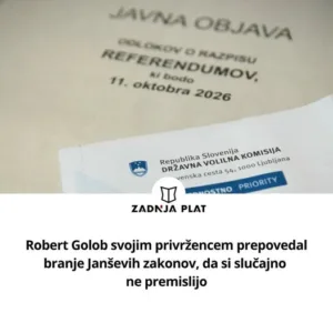 “Samo Janšev obraz si predstavljajte in obkrožite PROTI. Vsebina ni važna.”